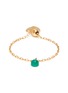 Main View - Click To Enlarge - PERSÉE PARIS - 'Dancing' emerald 18k gold 18k gold adjustable chain ring