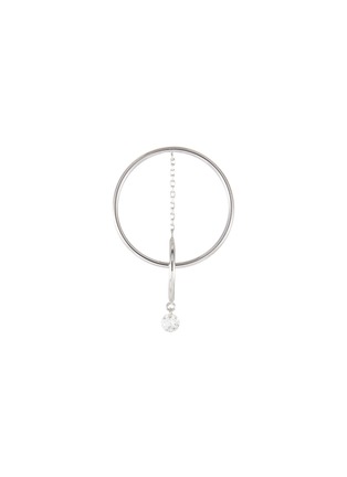 Main View - Click To Enlarge - PERSÉE PARIS - 'Turn Around' diamond 19k white gold earring