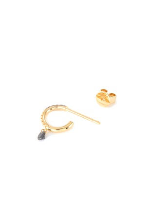 Detail View - Click To Enlarge - PERSÉE PARIS - 'Baby' diamond 18k gold single huggie earring