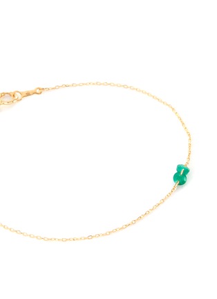 Detail View - Click To Enlarge - PERSÉE PARIS - 'Dancing' emerald 18k gold bracelet