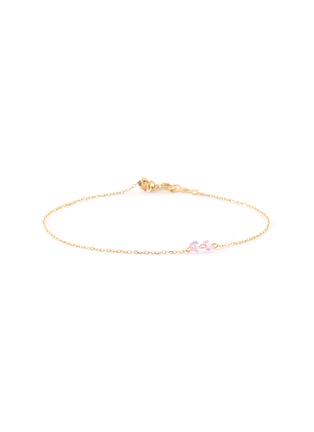 Main View - Click To Enlarge - PERSÉE PARIS - 'La Vie En Rose' pink sapphire 18k gold bracelet