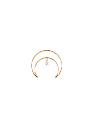 Main View - Click To Enlarge - PERSÉE PARIS - 'Fly Me To The Moon' diamond 18k gold earring