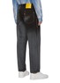 Back View - Click To Enlarge - FENG CHEN WANG - x Levi's Side Belt Detail Gradient Centre Trim Denim Jeans
