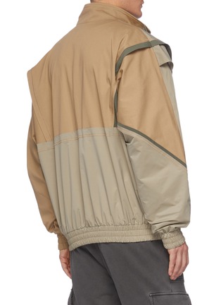 Back View - Click To Enlarge - FENG CHEN WANG - Overlapped Shoulder Panel Elastic Hem Jacket
