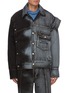 Main View - Click To Enlarge - FENG CHEN WANG - x Levi's Contrast Seam Gradient Wash Denim Jacket