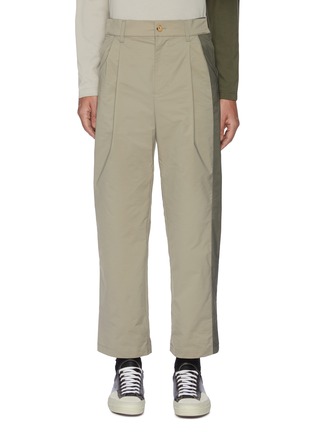 Main View - Click To Enlarge - FENG CHEN WANG - Contrast side panel pants