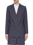 Main View - Click To Enlarge - GANNI - Pinstripe Double Breast Blazer