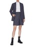 Figure View - Click To Enlarge - GANNI - Pinstripe Double Breast Blazer