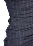 Detail View - Click To Enlarge - GANNI - Balloon Sleeve Ruch Bodice Pinstripe Midi Dress