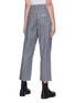 Back View - Click To Enlarge - GANNI - Straight Leg Stripe Crop Jeans