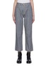 Main View - Click To Enlarge - GANNI - Straight Leg Stripe Crop Jeans