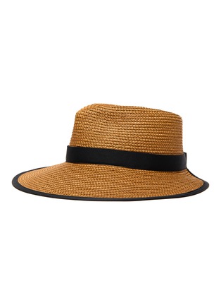 Main View - Click To Enlarge - ERIC JAVITS - Sun Crest' Straw Visor Hat