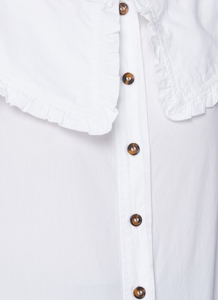  - GANNI - Round Collar Cotton Poplin Shirt