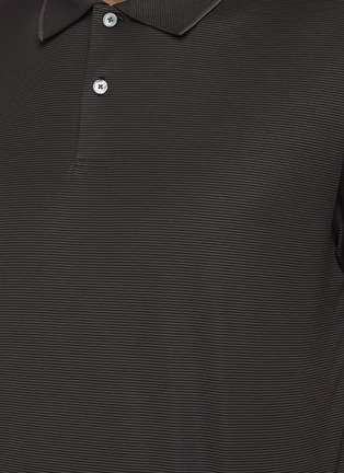  - THEORY - Outline Collar Pima Cotton Blend Polo Shirt