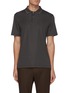 Main View - Click To Enlarge - THEORY - Outline Collar Pima Cotton Blend Polo Shirt