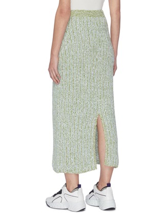 Back View - Click To Enlarge - SWAYING - Back Slit Knit Maxi Skirt