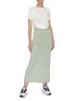 Figure View - Click To Enlarge - SWAYING - Back Slit Knit Maxi Skirt
