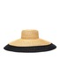 Figure View - Click To Enlarge - ELIURPI - Black Capelan' wide brim contrasting edge hat