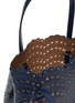 Detail View - Click To Enlarge - ALAÏA - 'Mina 25' Top Handle Perforated Leather Tote