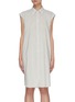 Main View - Click To Enlarge - ACNE STUDIOS - Stripe Sleeveless Cotton Blend Shirt Dress