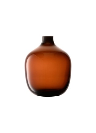 Main View - Click To Enlarge - LSA - Vessel Small Glass Vase – Peat Brown