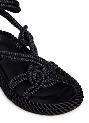 Detail View - Click To Enlarge - ISABEL MARANT - 'Lou' crisscross rope sandals