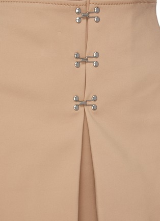 Detail View - Click To Enlarge - DION LEE - Hook front accordion pleat mini skirt