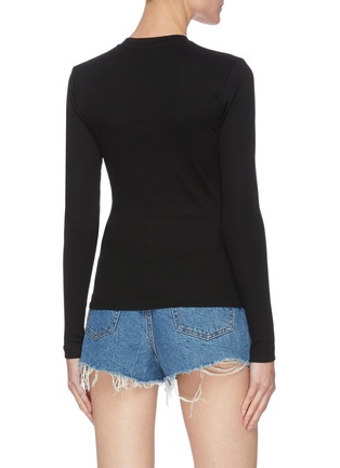 Back View - Click To Enlarge - DION LEE - Hook front henley top