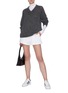 Figure View - Click To Enlarge - PRADA - Inverted logo turtle neck top