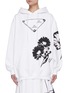 Main View - Click To Enlarge - PRADA - Graphic floral print hoodie