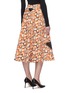 Back View - Click To Enlarge - PRADA - Graphic print cotton fleece skirt