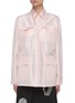 Main View - Click To Enlarge - PRADA - Patch pocket taffeta blouse