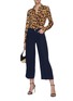 Figure View - Click To Enlarge - L'AGENCE - 'Danica' Wide Leg Crop Jeans