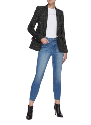 Figure View - Click To Enlarge - L'AGENCE - 'Margot' light wash skinny jeans