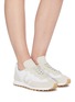 Figure View - Click To Enlarge - VEJA - Rio Branco' Lace Up Suede Mesh Sneakers