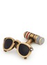 Detail View - Click To Enlarge - BABETTE WASSERMAN - Retro sunglasses and cigar cufflinks