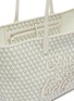 Detail View - Click To Enlarge - ANYA HINDMARCH - 'I Am A Plastic Bag' Logo Appliqué Anagram Print Canvas Tote
