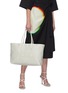 Figure View - Click To Enlarge - ANYA HINDMARCH - 'I Am A Plastic Bag' Logo Appliqué Anagram Print Canvas Tote