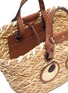 Detail View - Click To Enlarge - ANYA HINDMARCH - 'Eyes' Woven Seagrass Small Tote