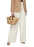 Figure View - Click To Enlarge - ANYA HINDMARCH - 'Eyes' Woven Seagrass Small Tote