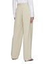 Back View - Click To Enlarge - THE ROW - Front Pleat Straight Leg Cotton Tailored Pants