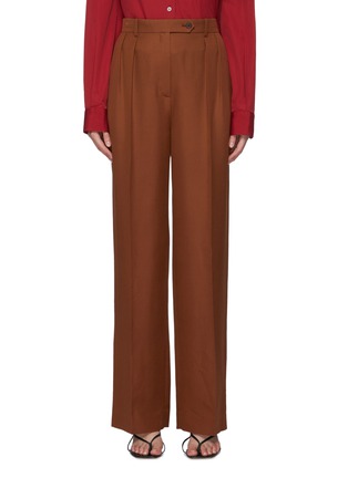 Main View - Click To Enlarge - THE ROW - Double pleat silk pants