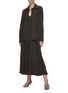 Figure View - Click To Enlarge - THE ROW - Flared slip on silk skirt