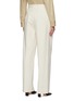 Back View - Click To Enlarge - THE ROW - Front Pleat Straight Leg Cotton Blend Tailored Pants
