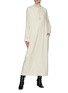 Figure View - Click To Enlarge - THE ROW - Open Mandarin Collar Wool Maxi Dress