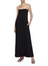 Figure View - Click To Enlarge - THE ROW - Spaghetti Strap Back Slit Maxi Dress