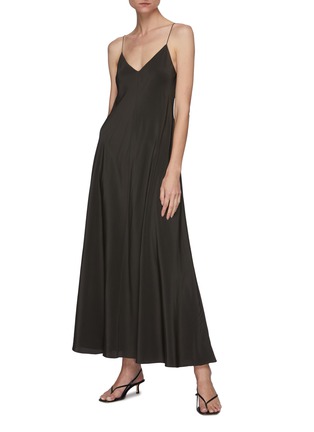 Figure View - Click To Enlarge - THE ROW - A-line Silk Maxi Dress