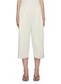 THE ROW - Pleated cotton-linen blend palazzo shorts