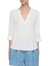 Main View - Click To Enlarge - L'AGENCE - 'Chelsea' V-neck Blouse