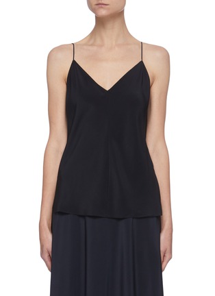 Main View - Click To Enlarge - THE ROW - V-neck Spaghetti Strap Silk Crepe Cami Top